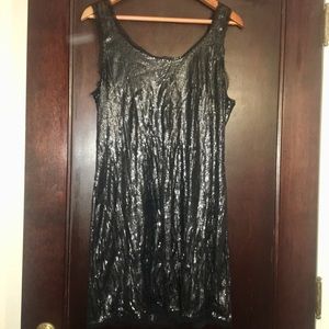 ✨BLACK SEQUINS MINI DRESS✨